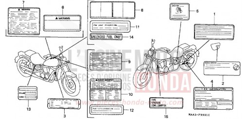 WARNETIKETT (VT1100C2) VT1100C2V de 1997
